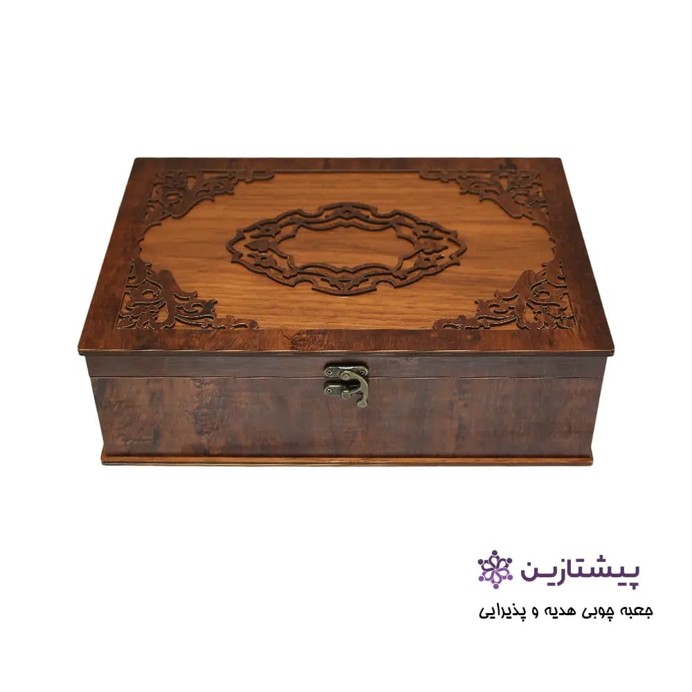 جعبه چوبی هدیه و پذیرایی مدل 035