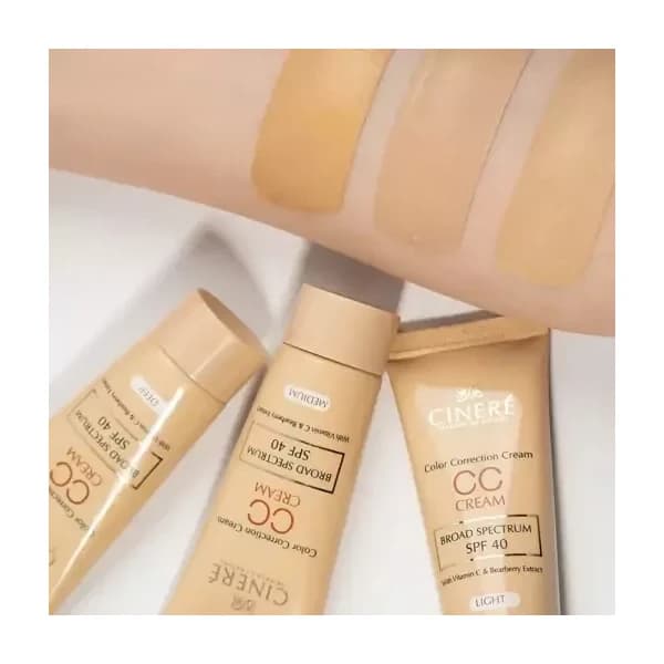 کرم پودر CC مدل مدیوم 40 SPF سینره 40 میلی‌لیتر Cinere — تصویر ۲