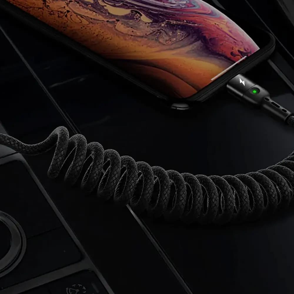 کابل فنری آیفون USB به لایتنینگ مک دودو Mcdodo CA-641 چراغ‌دار، 1.8 متر — تصویر ۷
