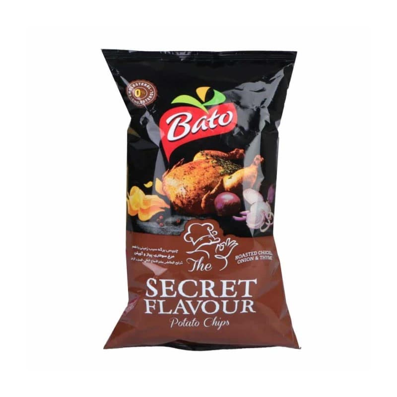 چیپس مرغ و پیاز و آویشن باتو 90 گرم