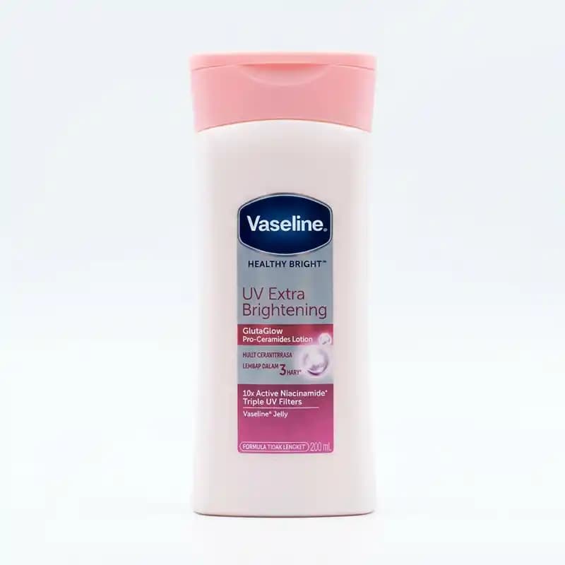 لوسیون بدن وازلین روشن کننده صورتی ملایم UV Extra Brightening حجم 200 میل