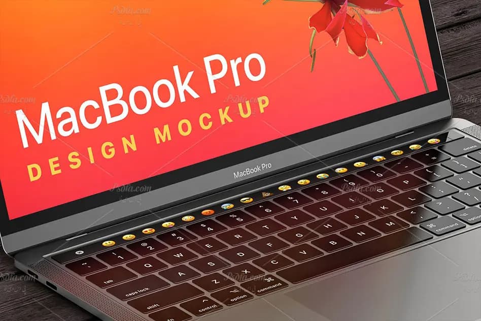 موکاپ مک بوک پرو و آیفون ایکس اس MacBook Pro iPhone XS Mockup — تصویر ۵