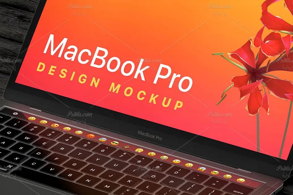 موکاپ مک بوک پرو و آیفون ایکس اس MacBook Pro iPhone XS Mockup — تصویر ۶