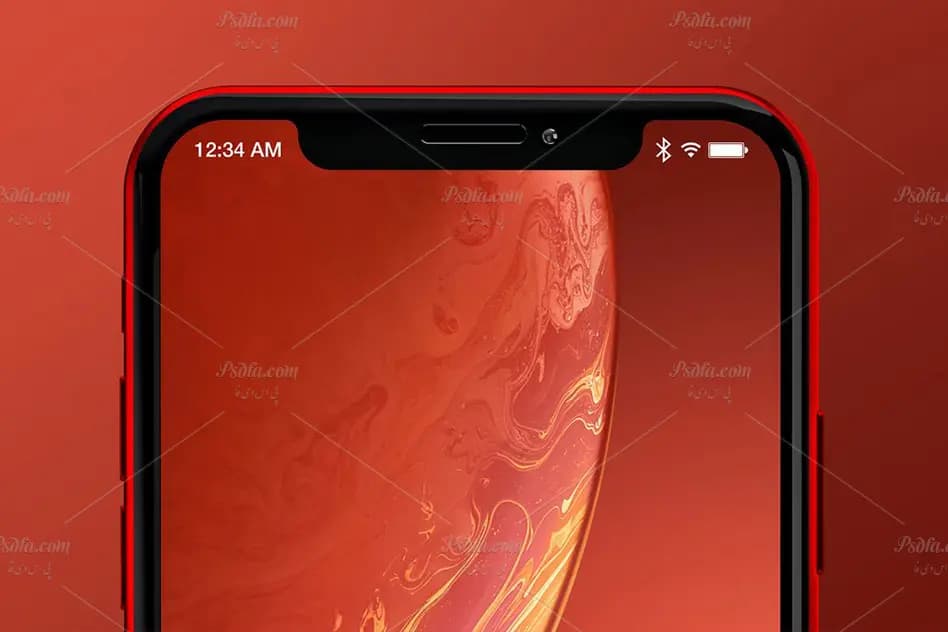 موکاپ و پیش نمایش آیفون ایکس آر iPhone XR Design Mockup — تصویر ۴