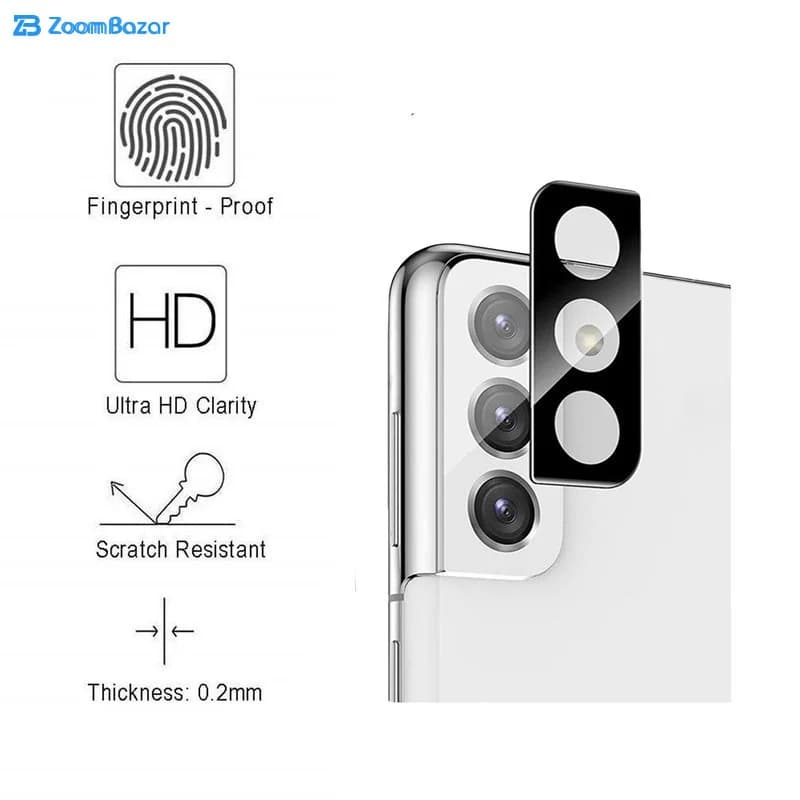 محافظ لنز دوربین بوف مدل 3D مناسب برای گوشی موبایل سامسونگ Galaxy S21 — تصویر ۷