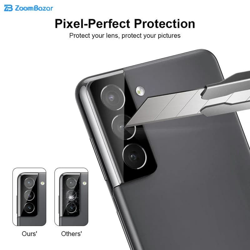 محافظ لنز دوربین بوف مدل 3D Pro مناسب برای گوشی موبایل سامسونگ Galaxy S21 / S21 Plus — تصویر ۳
