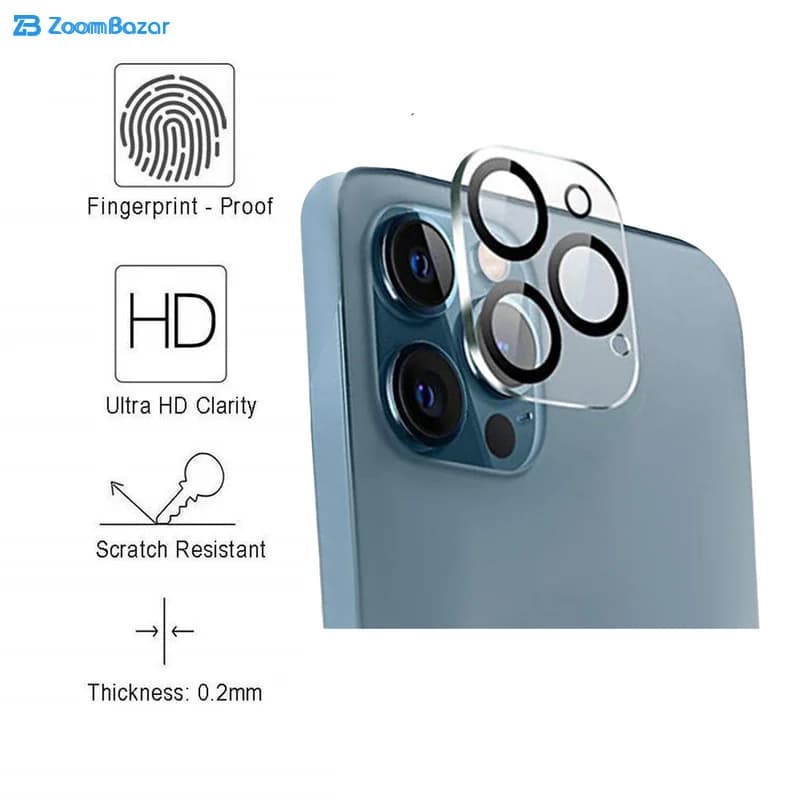 محافظ لنز دوربین بوف مدل 3D Plus مناسب برای گوشی موبایل اپل Iphone 12 Pro Max — تصویر ۲