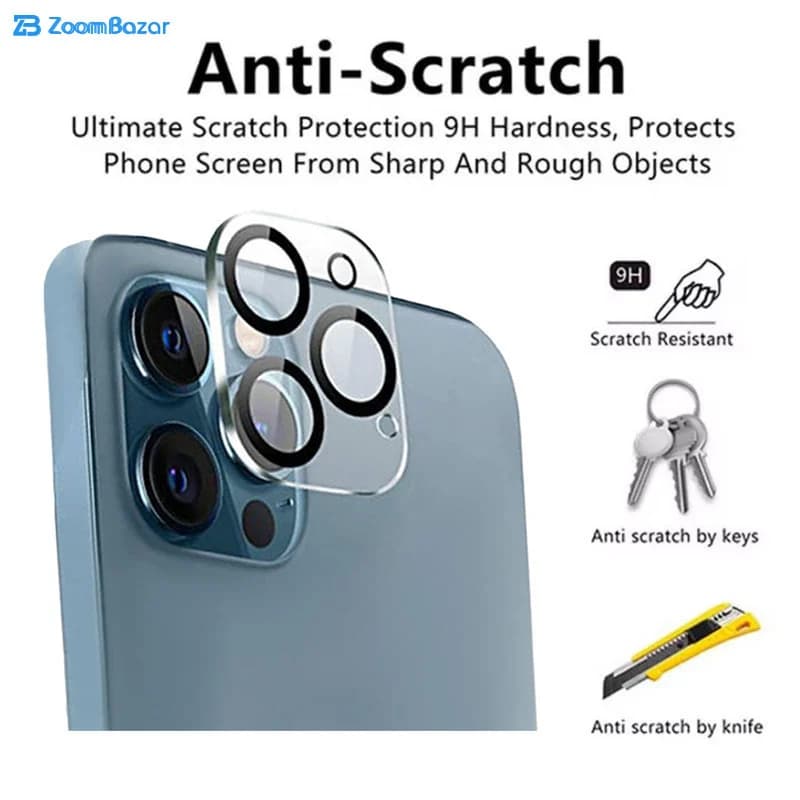 محافظ لنز دوربین بوف مدل 3D Plus مناسب برای گوشی موبایل اپل Iphone 12 Pro Max — تصویر ۵