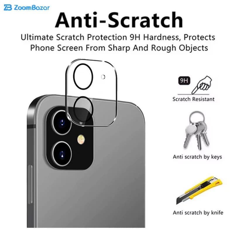 محافظ لنز دوربین بوف مدل 3D Plus مناسب برای گوشی موبایل اپل Iphone 12 — تصویر ۶
