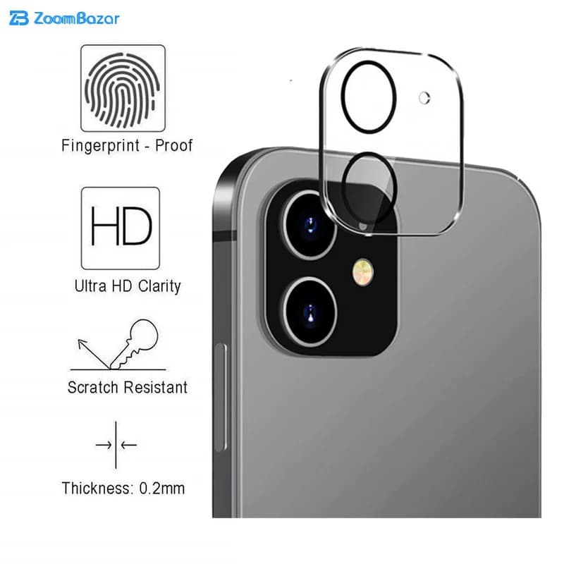محافظ لنز دوربین بوف مدل 3D Plus مناسب برای گوشی موبایل اپل Iphone 12 — تصویر ۷
