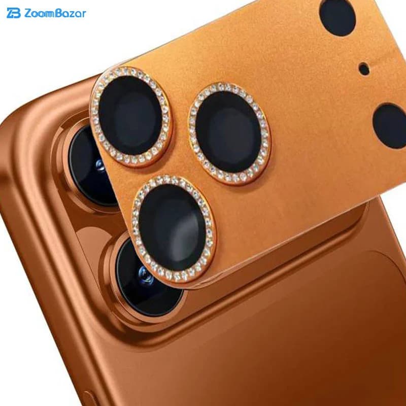 محافظ لنز دوربین فلزی بوف مدل Diamond مناسب برای گوشی موبایل اپل iPhone 17 Pro Max — تصویر ۷