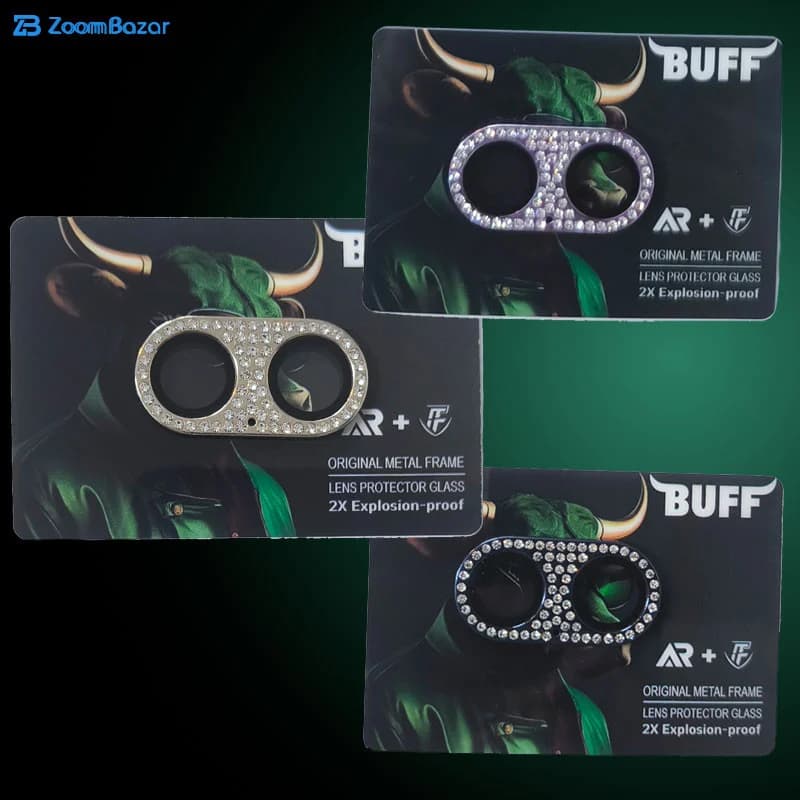 محافظ لنز دوربین فلزی بوف مدل Diamond Metal AR Lens مناسب برای گوشی موبایل iPhone 17 — تصویر ۴