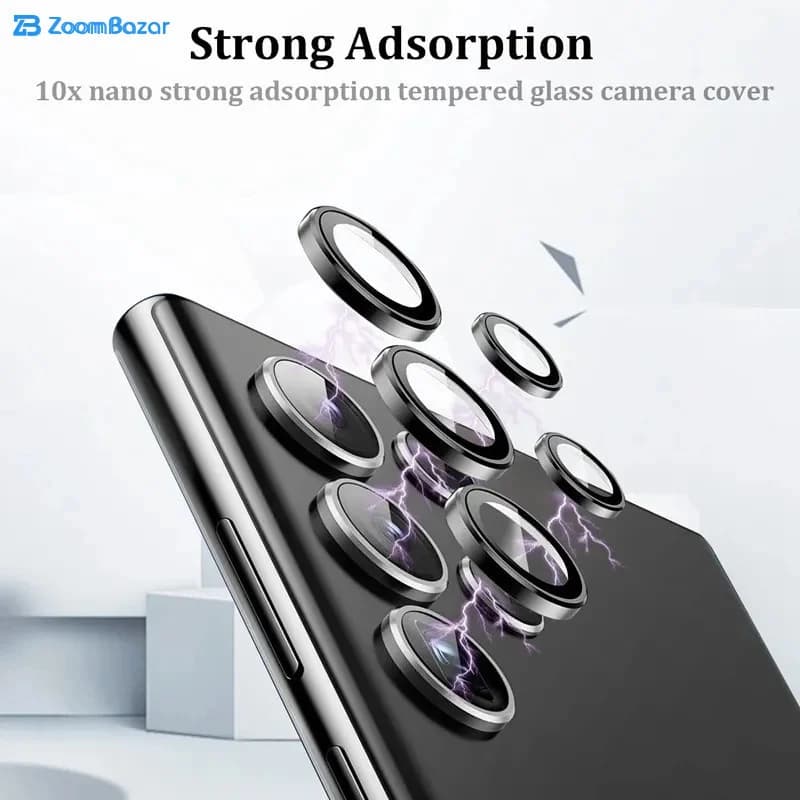 محافظ لنز دوربین بوف مدل HD-ColorLenz مناسب برای گوشی موبایل سامسونگ Galaxy S23 Ultra — تصویر ۷
