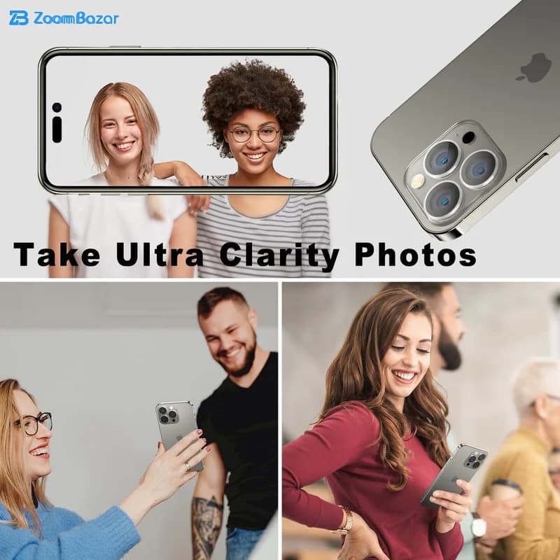 محافظ لنز دوربین بوف مدل HD-ColorLenz مناسب برای گوشی موبایل اپل Iphone 14 Pro Max / 14 Pro — تصویر ۶