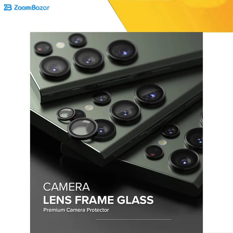 محافظ لنز دوربین بوف مدل HD-ColorLenz-G مناسب برای گوشی موبایل سامسونگ Galaxy S24 Ultra — تصویر ۸