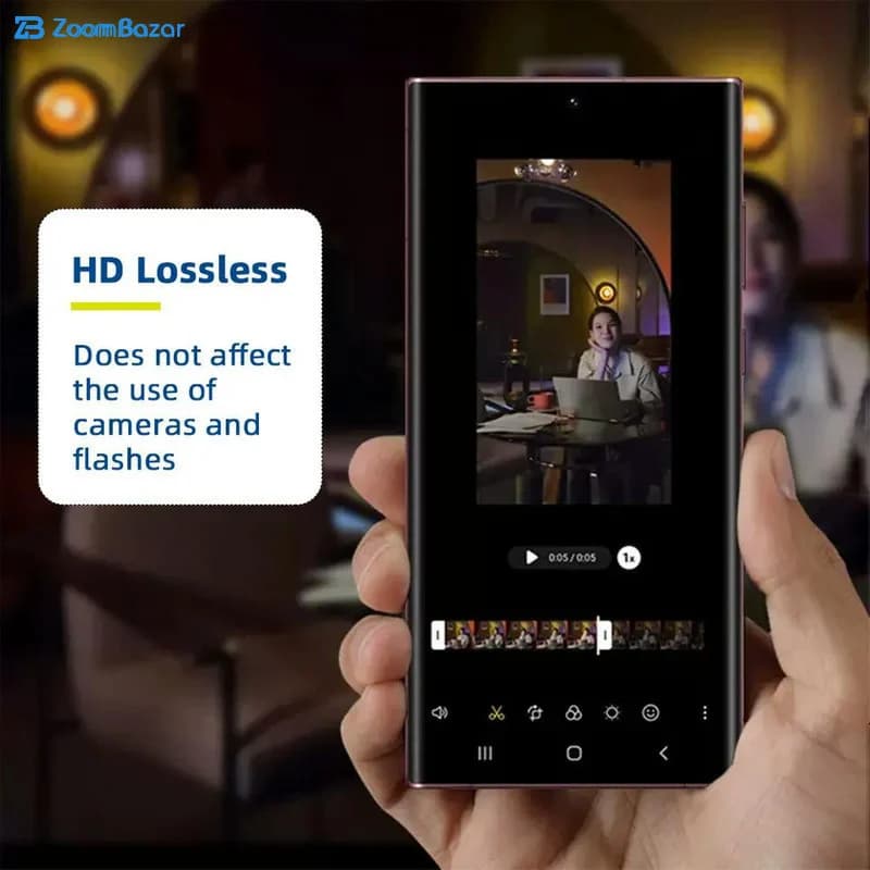 محافظ لنز دوربین بوف مدل HD-ColorLenz-G مناسب برای گوشی موبایل سامسونگ Galaxy S23 / S23 Plus — تصویر ۷