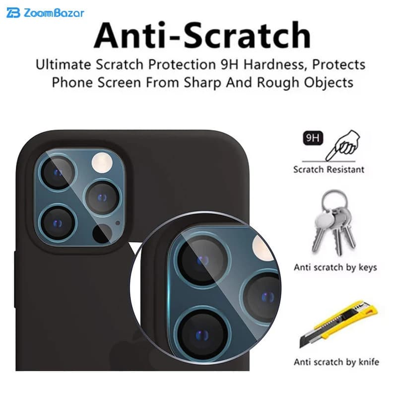 محافظ لنز دوربین بوف مدل 3D-Pro مناسب برای گوشی موبایل اپل Iphone 13 Pro (به همراه گارانتی ۶ ماهه) — تصویر ۲