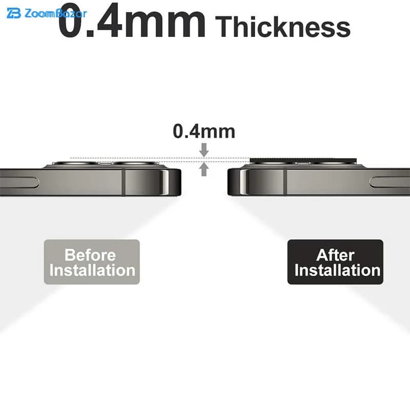 محافظ لنز دوربین بوف مدل 3D-Pro مناسب برای گوشی موبایل اپل Iphone 13 Pro (به همراه گارانتی ۶ ماهه) — تصویر ۸