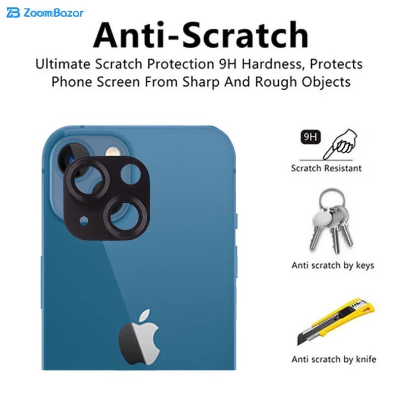 محافظ لنز دوربین بوف مدل 3D-Pro مناسب برای گوشی موبایل اپل Iphone 13 Mini (به همراه گارانتی 6 ماهه) — تصویر ۷