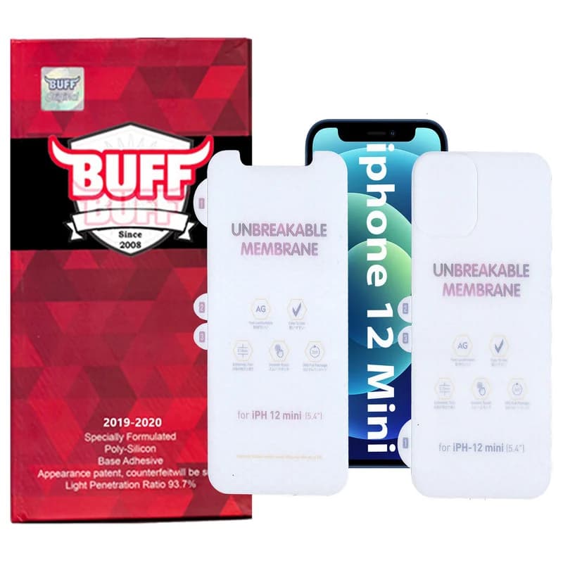 گلس و پشت گوشی مات بوف مدل HgM15 مناسب برای گوشی موبایل اپل iphone 12 Mini (به همراه گارانتی ۶ ماهه) — تصویر ۹