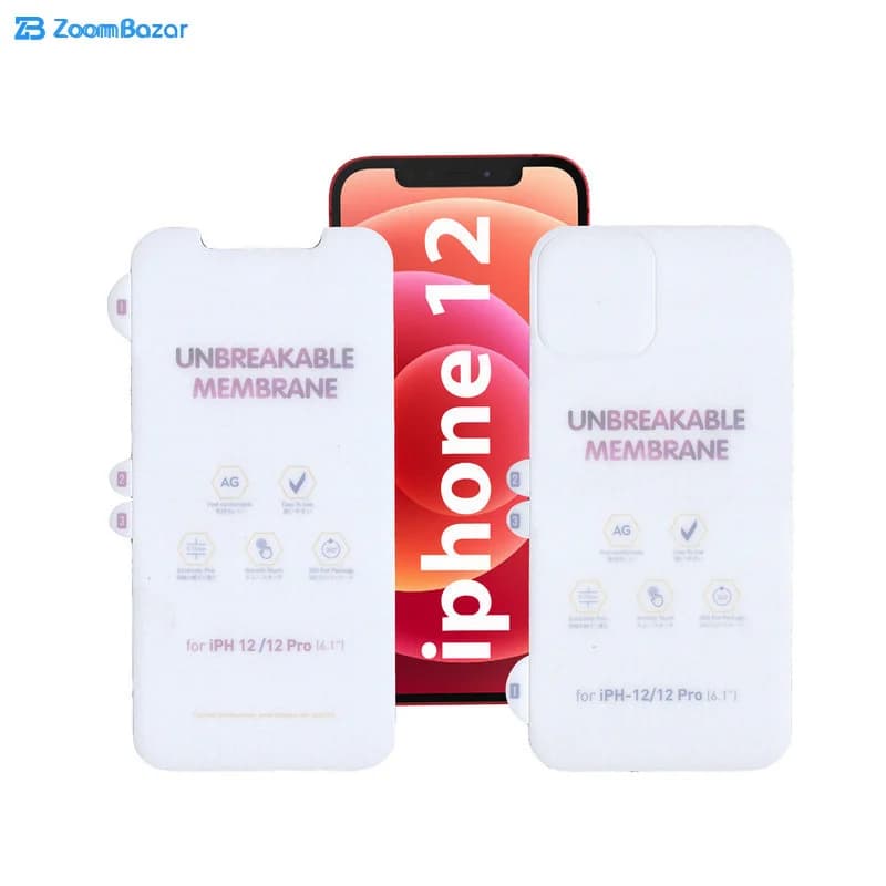 گلس و پشت گوشی مات بوف مدل HgM15 مناسب برای گوشی موبایل اپل iphone 12 — تصویر ۴