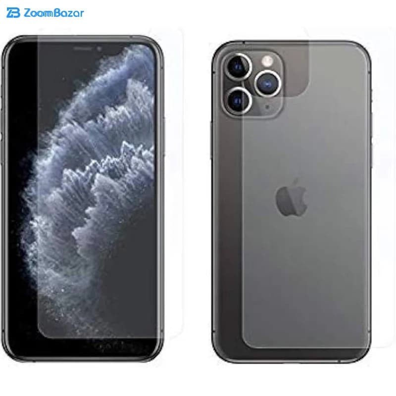 گلس و پشت گوشی مات بوف مدل HgM15 مناسب برای گوشی موبایل اپل iphone 11 Pro — تصویر ۲
