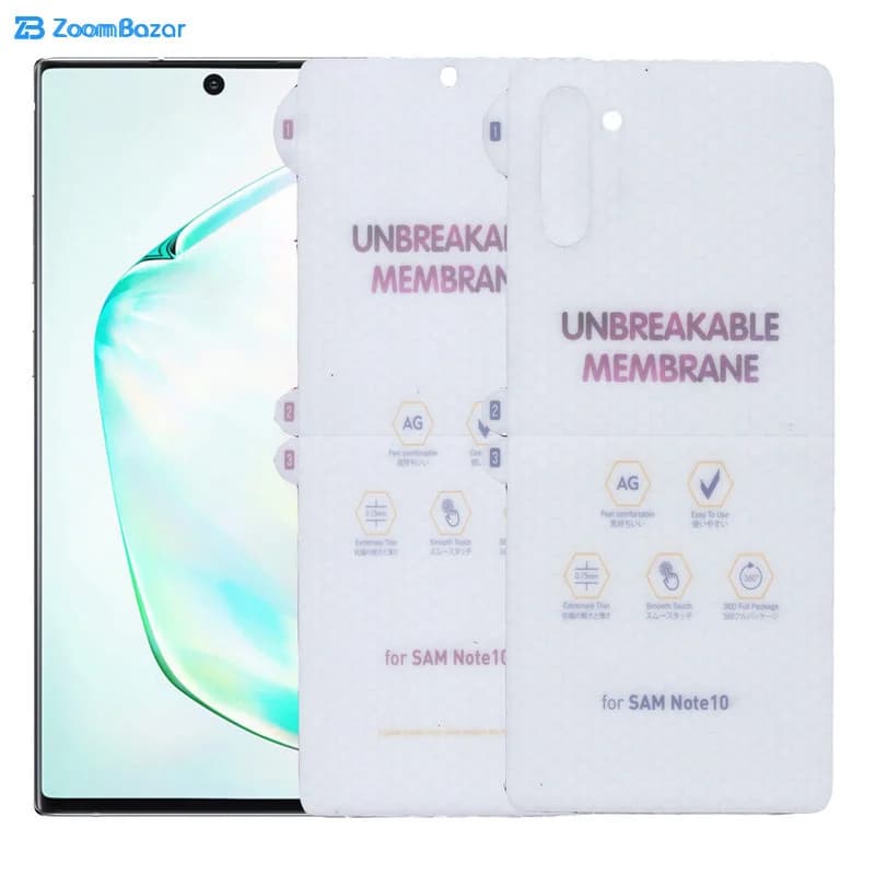 گلس و پشت گوشی بوف مدل HgM15 مناسب برای گوشی موبایل سامسونگ Galaxy Note 10 — تصویر ۷