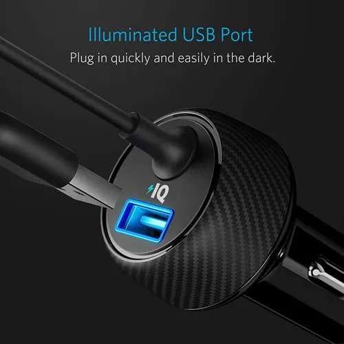 شارژر فندکی انکر لایتنیگ | A2214 PowerDrive 2 Elite — تصویر ۲