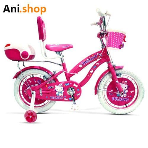 دوچرخه دخترانه طرح کیتی برند PRADO سایز 12 کد 58