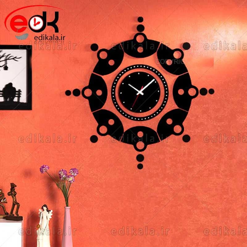 ساعت دیواری فانتزی طرح ریما در جنس و ابعاد قابل انتخاب