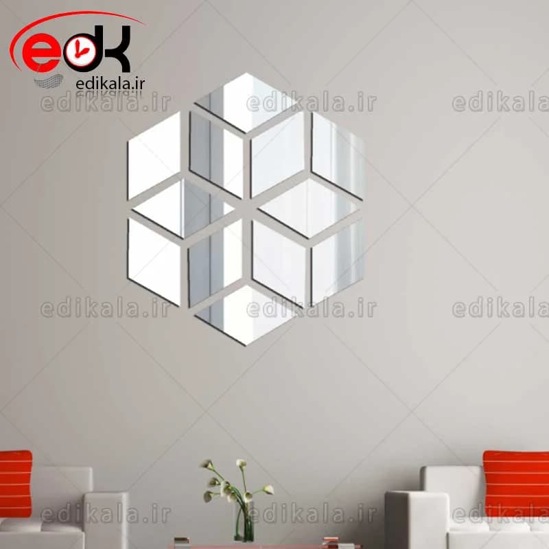 اینه دکوراتیو دیواری فانتزی طرح تالیاموند در رنگ و ابعاد انتخابی