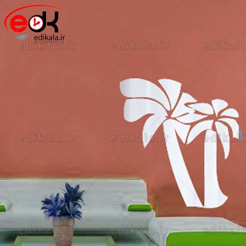 اینه دکوراتیو دیواری فانتزی طرح نخل در پنج رنگ