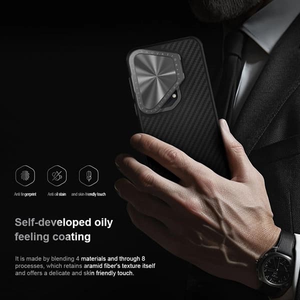 قاب ضد ضربه کمرا استند نیلکین Huawei Pura 70 Ultra مدل CarboProp — تصویر ۸