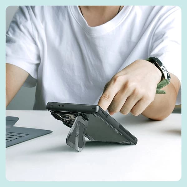 قاب کریستالی کمرا استند نیلکین Samsung Galaxy S24 Ultra مدل Iceblade Prop — تصویر ۶