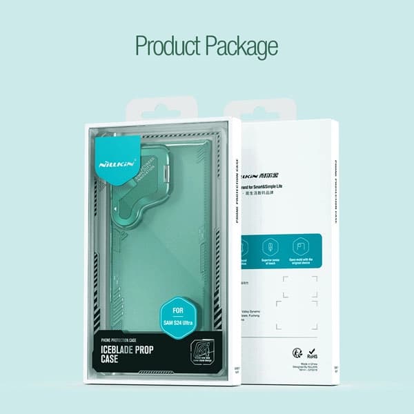 قاب کریستالی کمرا استند نیلکین Samsung Galaxy S24 Ultra مدل Iceblade Prop — تصویر ۲