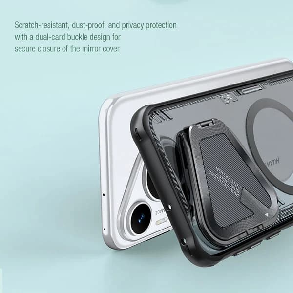 قاب کریستالی مگنتی کمرا استند نیلکین Huawei Pura 70 Pro Plus مدل Iceblade Prop Magnetic — تصویر ۸