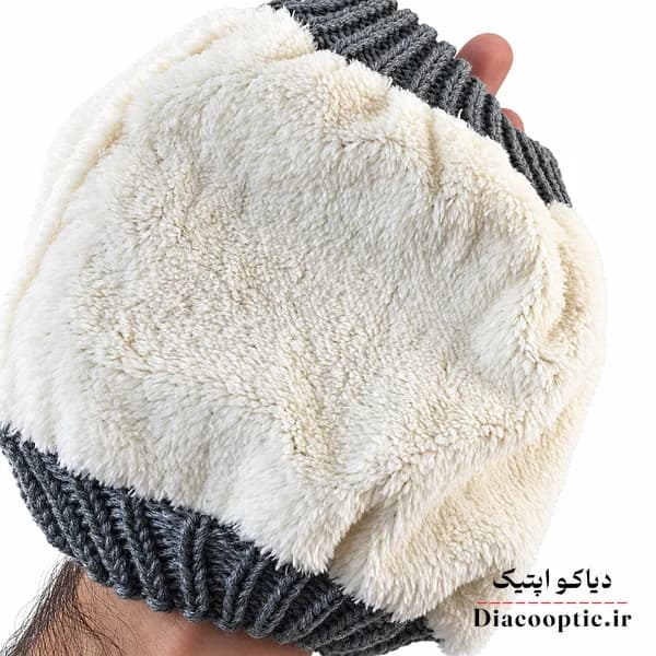 شال گردن تک مردانه خزدار رینگی مدل بافتنی کد 1296 — تصویر ۴