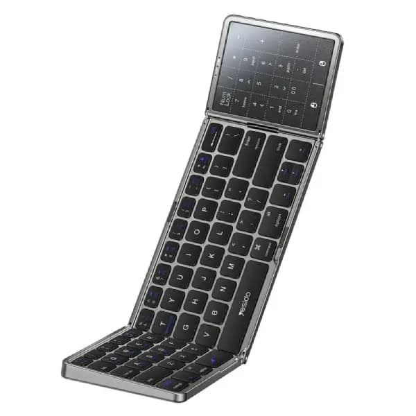 کیبورد تاشو بلوتوثی یسیدو مدل Yesido KB49 Tri-Fold Wireless Keyboard