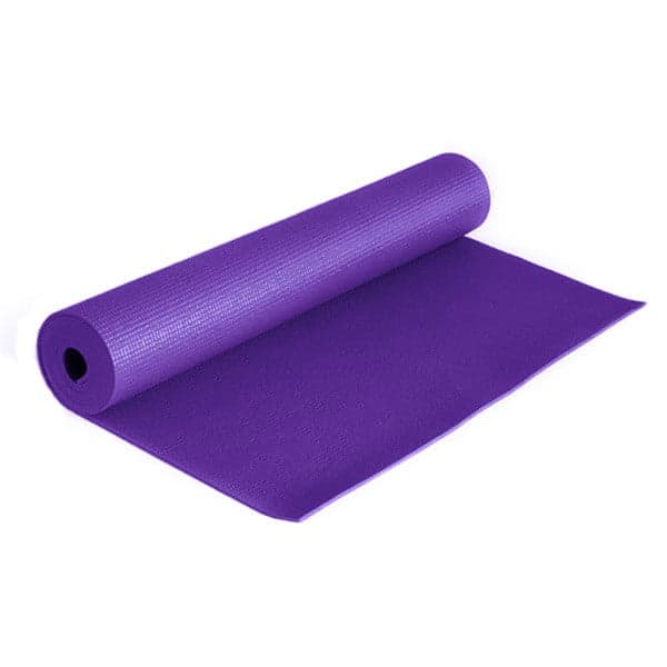 مت یوگا و پیلاتس (PVC) یک لایه ۸ میل : بنفش و کاور رایگان