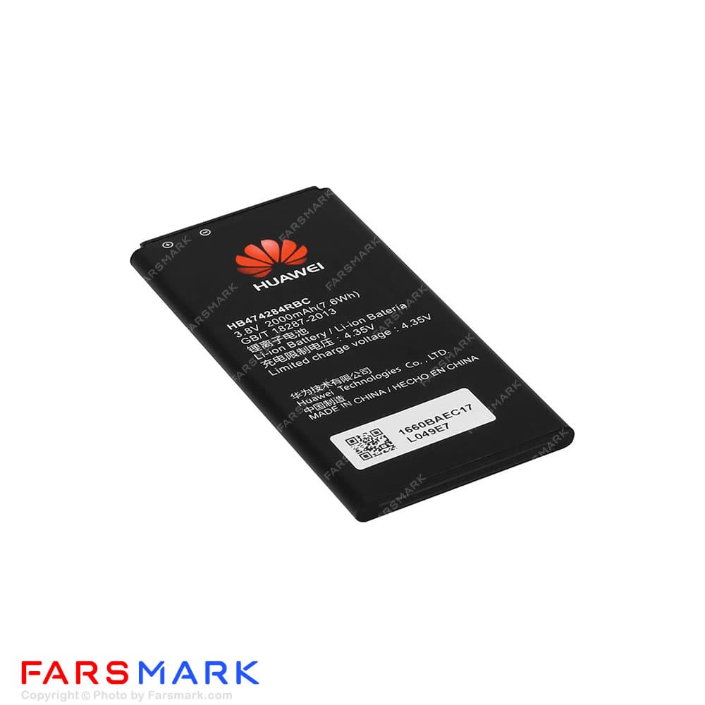 باتری اصلی گوشی آنر Honor 3C Lite مدل HB474284RBC — تصویر ۳