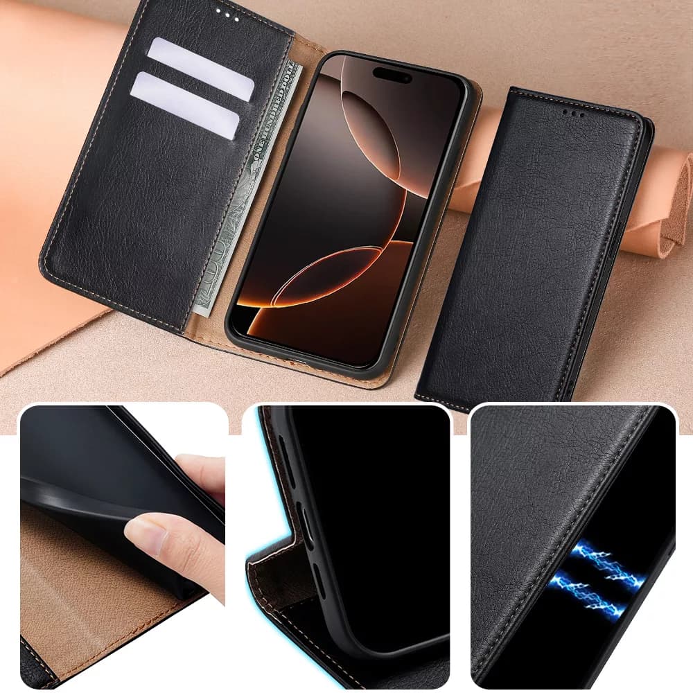 کیف کلاسوری بادیگارد مدل Flip مناسب برای گوشی موبایل اپل iPhone 17 Pro Max — تصویر ۳
