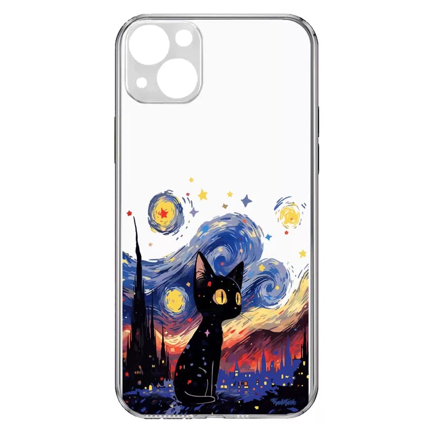 کاور مدل Black Cat مناسب برای گوشی موبایل اپل IPhone 13 Mini