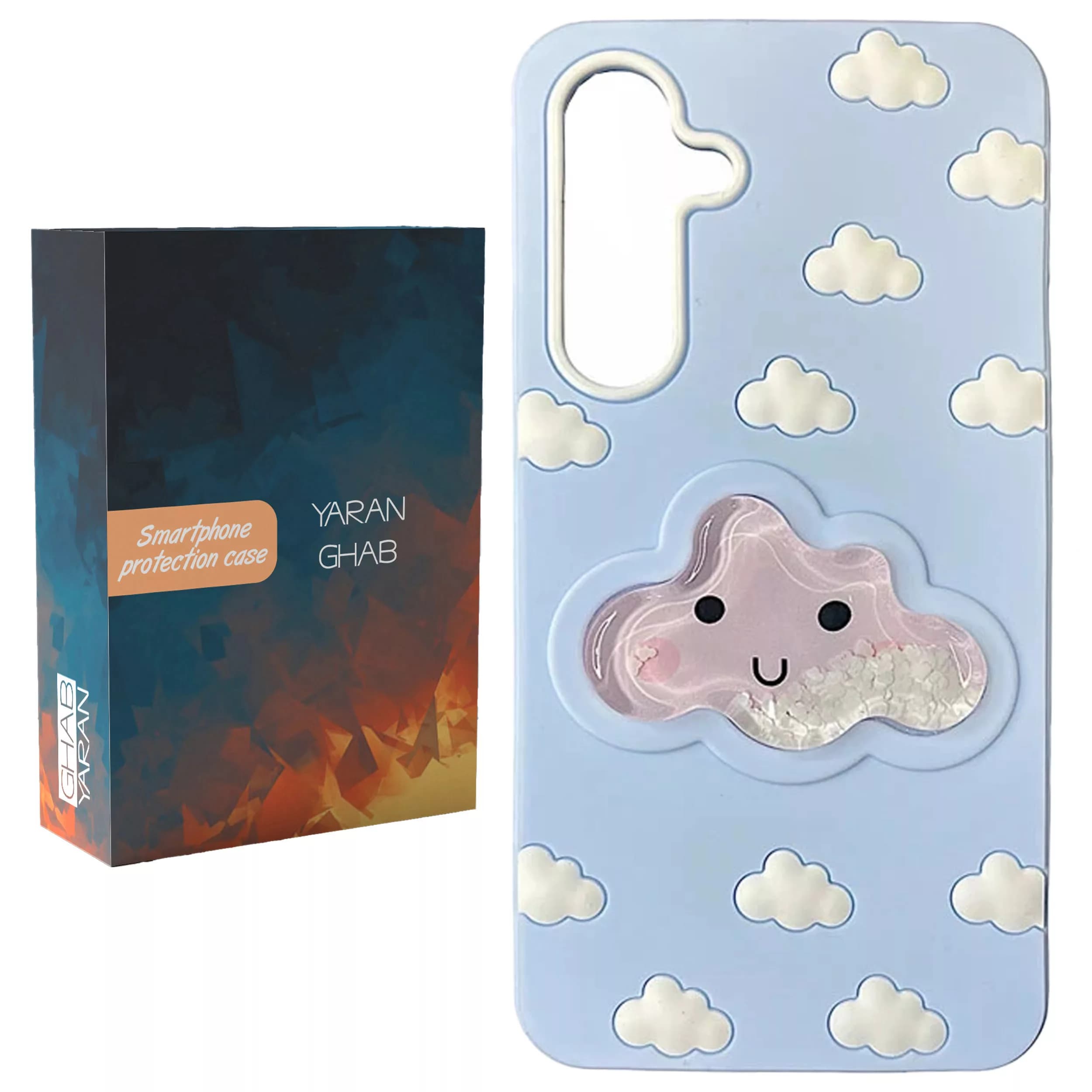 کاور قاب یاران مدل cloud مناسب برای گوشی موبایل سامسونگ Galaxy A14 / A14 5G