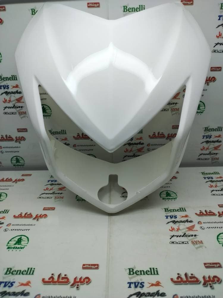 قاب (فلاپ) کنسول بلوری چراغ موتور تریل فلات پرواز طرح crf سی ار اف سفید