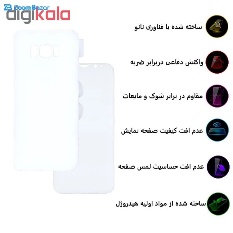 گلس و پشت گوشی بوف مدل HgC15 مناسب برای گوشی موبایل سامسونگ Galaxy S8 Plus — تصویر ۳