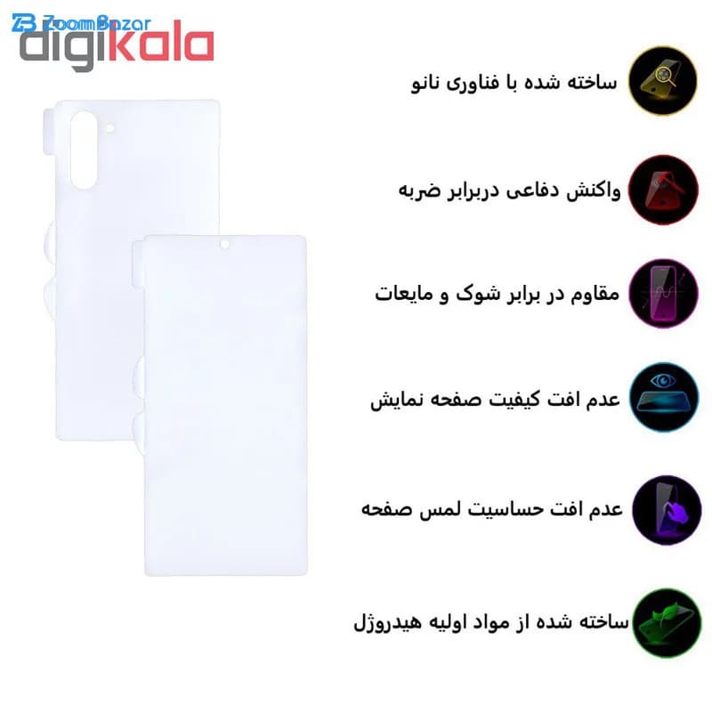 گلس و پشت گوشی بوف مدل HgC15 مناسب برای گوشی موبایل سامسونگ Galaxy Note 10 (به همراه گارانتی ۶ ماهه) — تصویر ۱۰