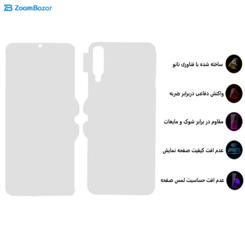 گلس و پشت گوشی بوف مدل HgC15 مناسب برای گوشی موبایل سامسونگ Galaxy A50s — تصویر ۹