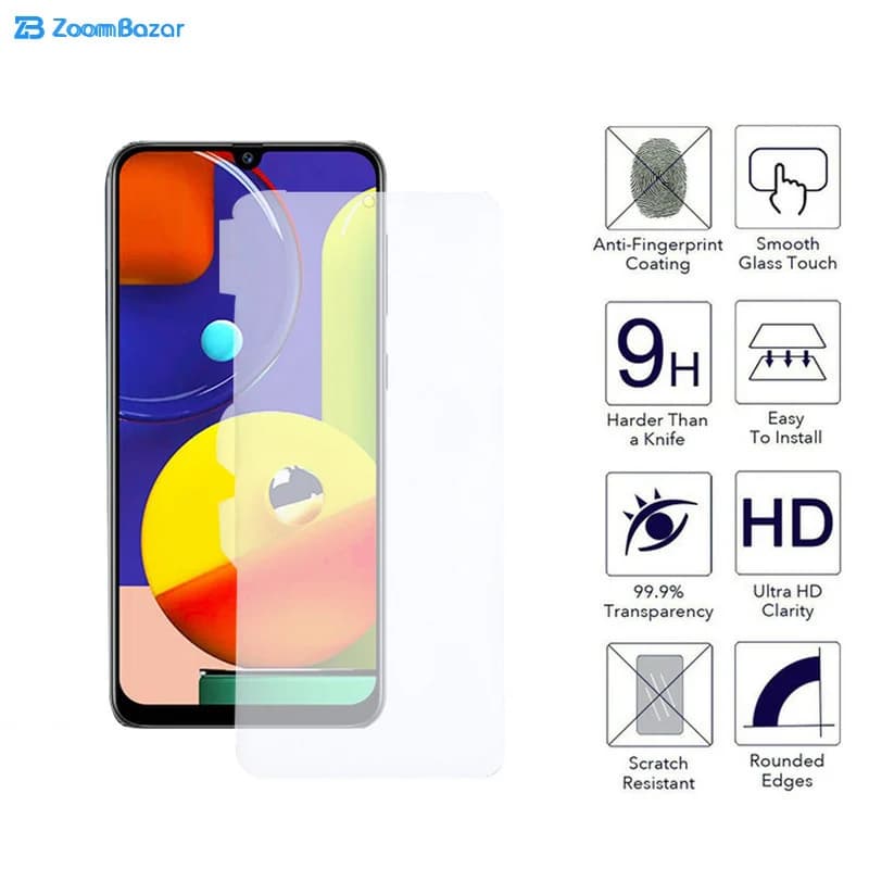 گلس و پشت گوشی بوف مدل HgC15 مناسب برای گوشی موبایل سامسونگ Galaxy A30s — تصویر ۴