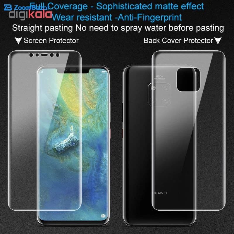 گلس و پشت گوشی بوف مدل Hg01 مناسب برای گوشی موبایل هوآوی Mate 20 pro — تصویر ۵