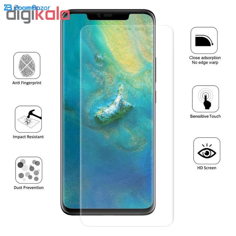 گلس و پشت گوشی بوف مدل Hg01 مناسب برای گوشی موبایل هوآوی Mate 20 pro — تصویر ۶
